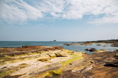Jeju Olle Trail Sahası Jeju Adası, Kore 'de 10 plaj.