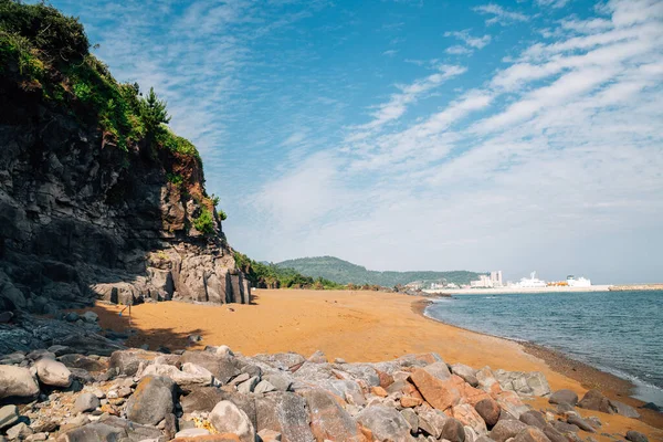 Hwanguchi Strand Jeju Olle Trail Jeju Island Korea — Stockfoto