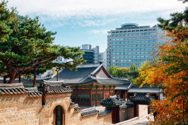 Kore, Seul 'deki Deoksugung Sarayı' nın Sonbaharı