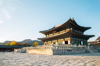 Seoul, Kore sonbahar Gyeongbokgung Sarayı