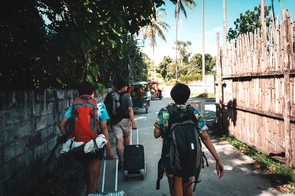 Mochila Viaje Viaje Isla Caminando Hasta Koh Lipe —  Fotos de Stock
