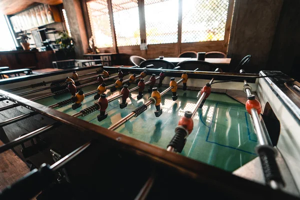 Old Table Football Game In the bar