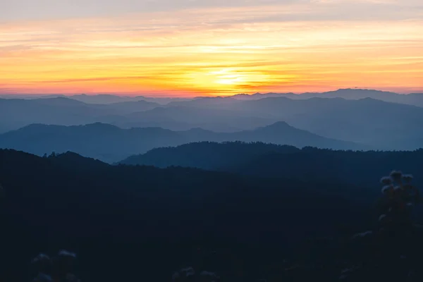 Sunset Mountain View Sunset Light — Stock Photo, Image