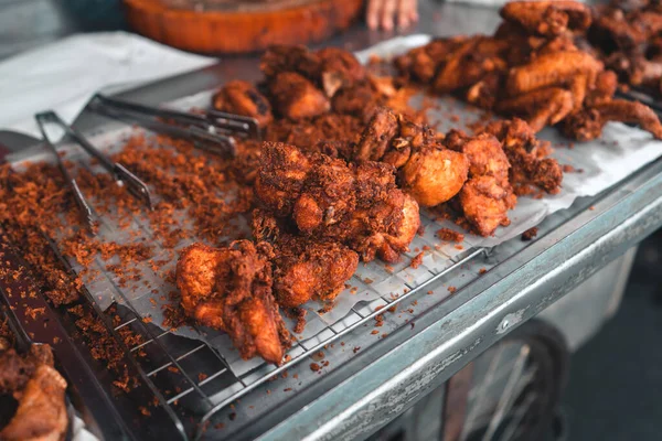 Poulet Frit Riz Collant Thaïlande — Photo