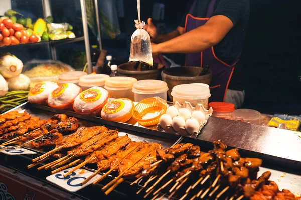 Makanan Jalanan Bbq Pulau Ini Makanan Panggangan — Stok Foto