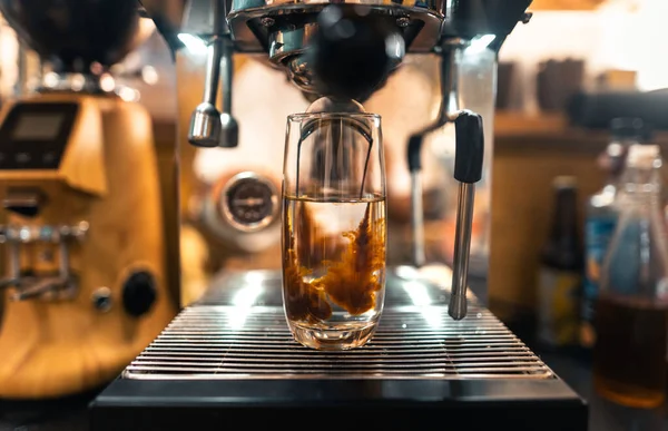 Americano coffee in a mug on your home desk