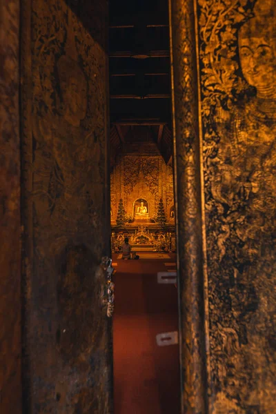 Golden Thai Templi Pagode Wat Phra Singh Chiangmai — Foto Stock