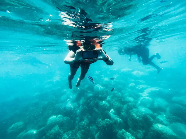 Viajar Mar Buceo Mar Azul Claro — Foto de Stock