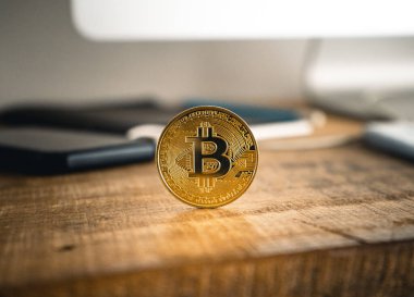 Şifreli para birimi için kripto altın bitcoin resmi