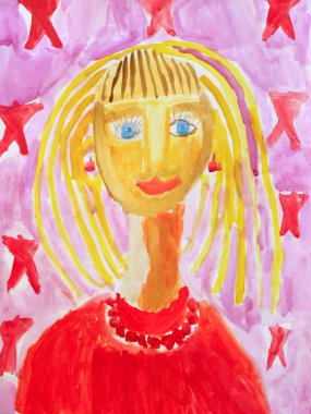 Annesinin portresi çizimi