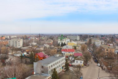 Kozelets kasaba yukarıdan Panoraması
