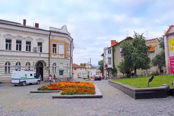 Straße in der Stadt Drohobytsch — Stockfoto