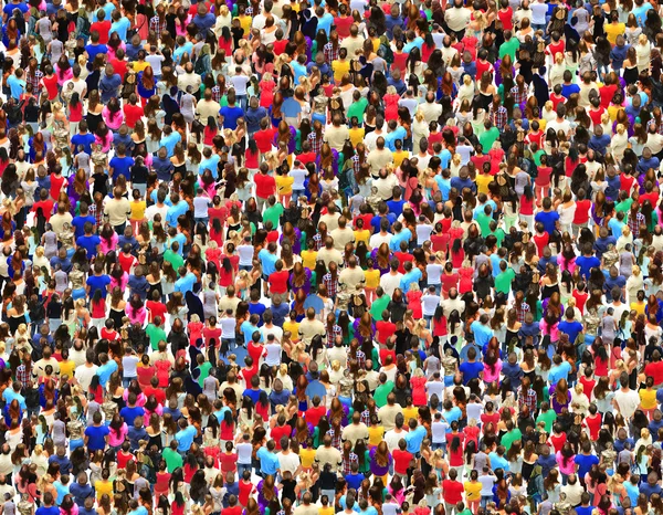 Big crowd of people — Stock Photo, Image