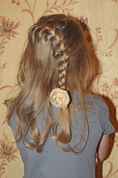좋은 머리 띠와 젊은 여자의 머리 — 스톡 사진