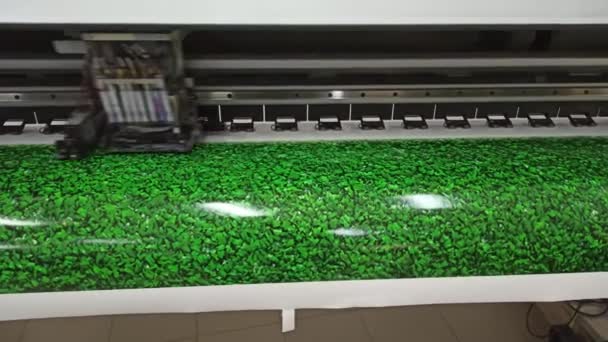Moderne Printerprints Groot Formaat Foto Afdrukken Printer Oracale Foto Afdrukken — Stockvideo