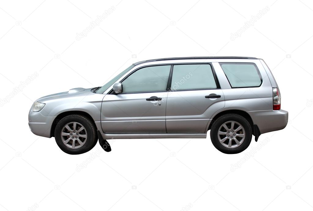off-road vehicle isolated on the white background
