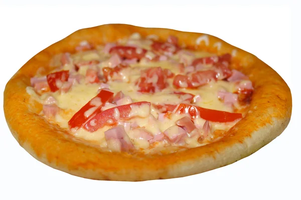 Pizza saborosa isolada — Fotografia de Stock