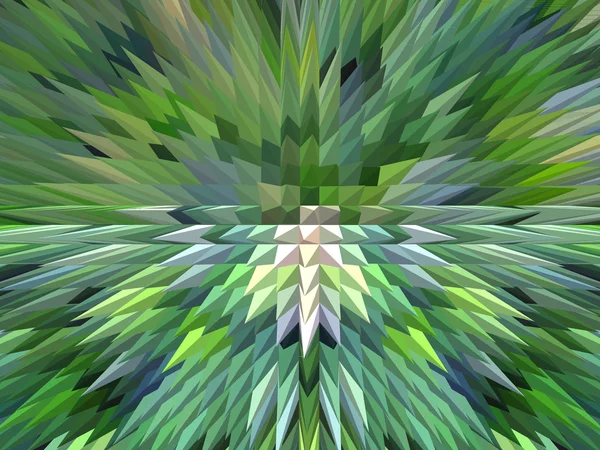 Grüner abstrakter Hintergrund mit scharfen Dornen — Stockfoto
