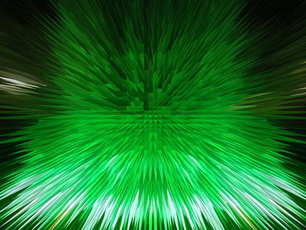 Grön abstrakt bakgrund med vassa törnen — Stockfoto