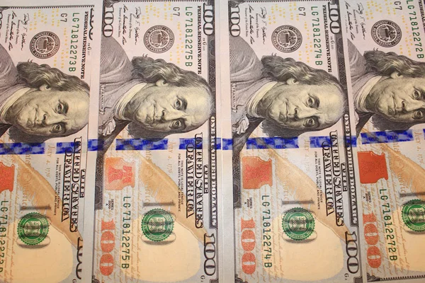Hundred dollar bank notes — Stock Photo, Image