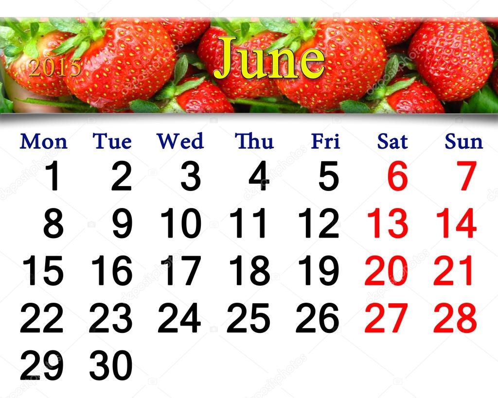 kalender juni 2015