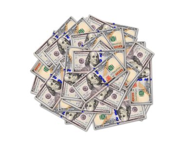 büyük Amerikan Doları izole yığını