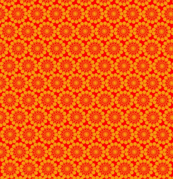 Шпалери з абстрактними жовтими візерунками на помаранчевому — стокове фото