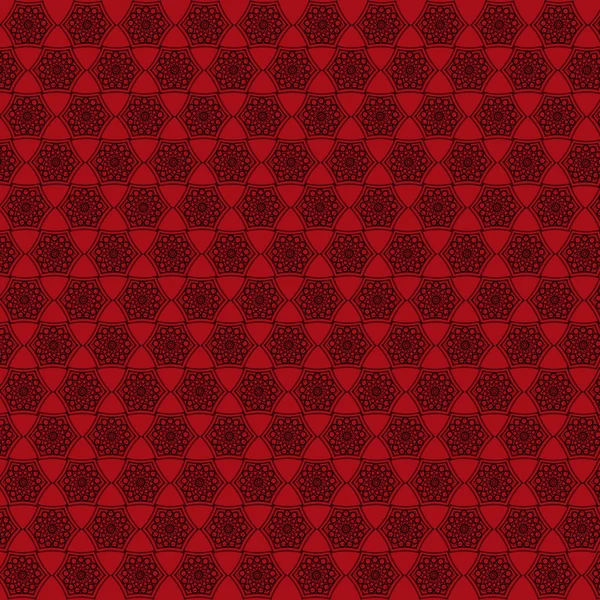 Tapeter med runda abstrakt rött mönster — Stockfoto