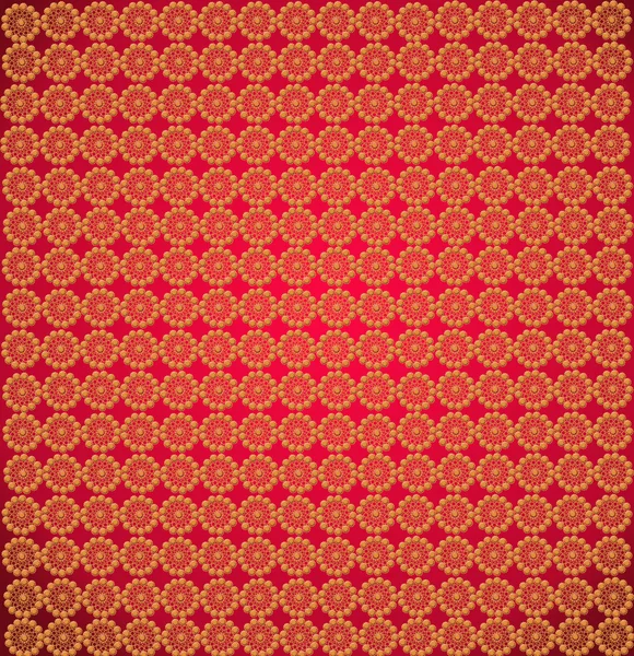 Behang met ronde abstracte rode patronen — Stockfoto