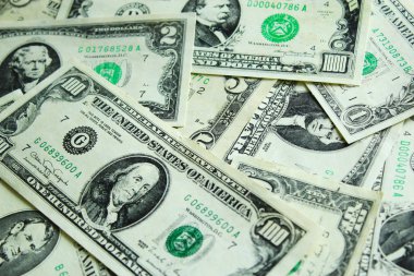 Doları banka notları arka planı 