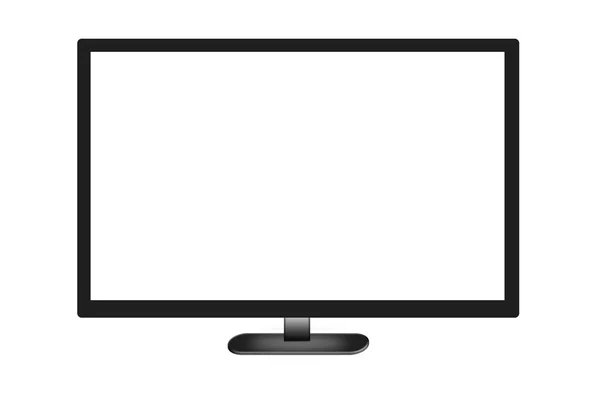 Televisor aislado sobre fondo blanco —  Fotos de Stock