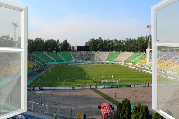 Opened window to the stadium — Stock Photo, Image