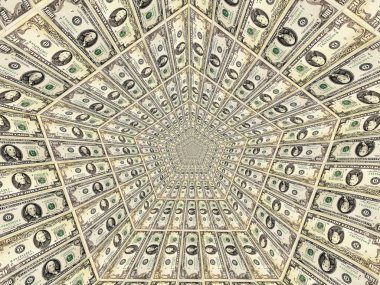 alev arka plan üzerinde desenle Doları