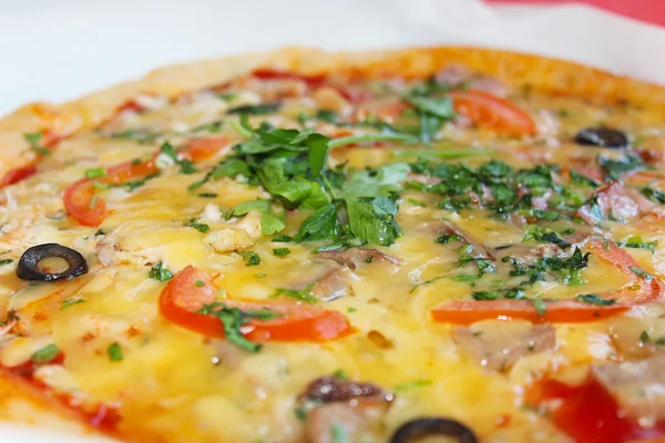 Välsmakande aptitretande pizza — Stockfoto