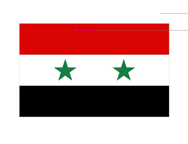 Flagge von Syrien — Stockfoto