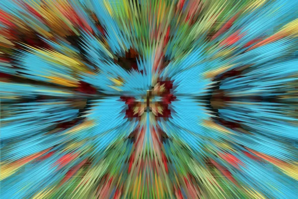 Colored abstraction like explosion — Stock Photo, Image