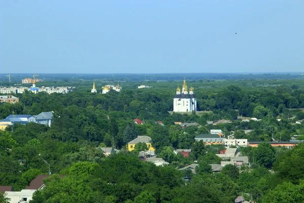 Panorama der Stadt Tschernihiw von oben — Stockfoto