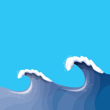 Büyük okyanus dalgası için dalga köpüğü