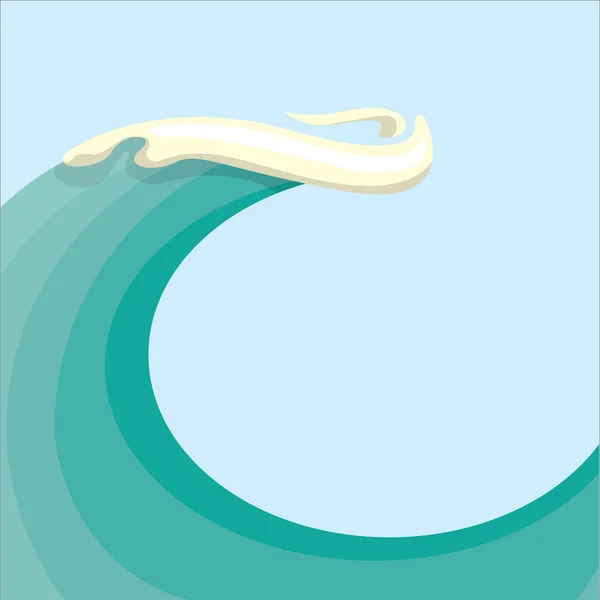 Riesenwelle zum Surfen — Stockvektor