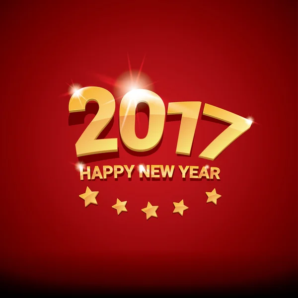 Щасливий новий рік 2017 векторний фон — стоковий вектор