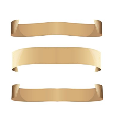 Eski kaydırma kağıt üzerinde beyaz izole. Vintage kağıt