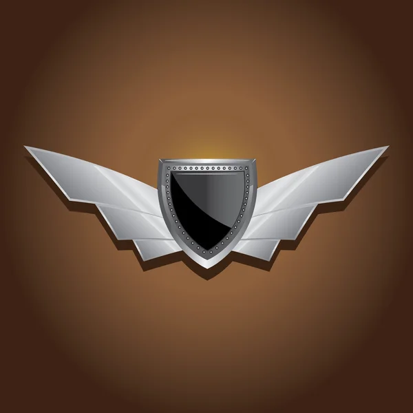 Wektor metalicznej samochodowych, motocyklowych odznaka — Wektor stockowy