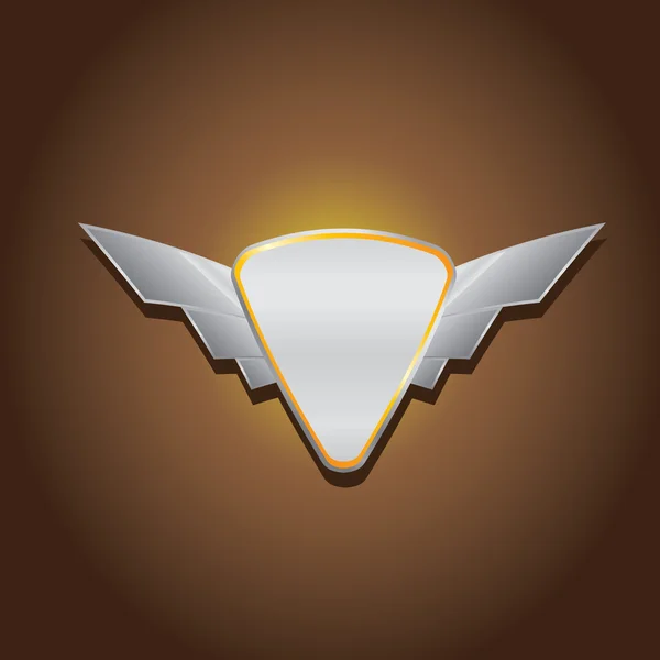 Vector metalen auto, motorfiets badge — Stockvector