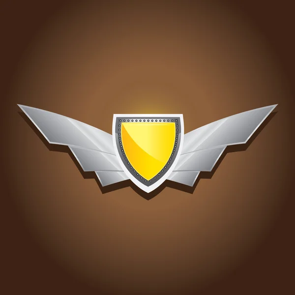 Vector metalen auto, motorfiets badge — Stockvector