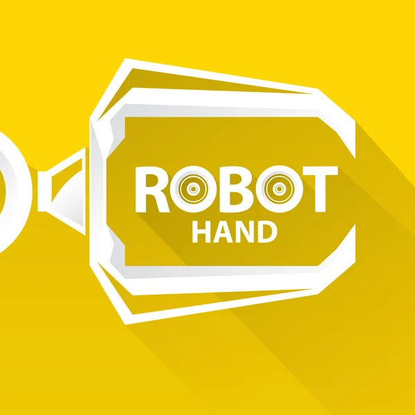 Διάνυσμα σύμβολο του ρομποτικού βραχίονα. χέρι ρομπότ. — Διανυσματικό Αρχείο