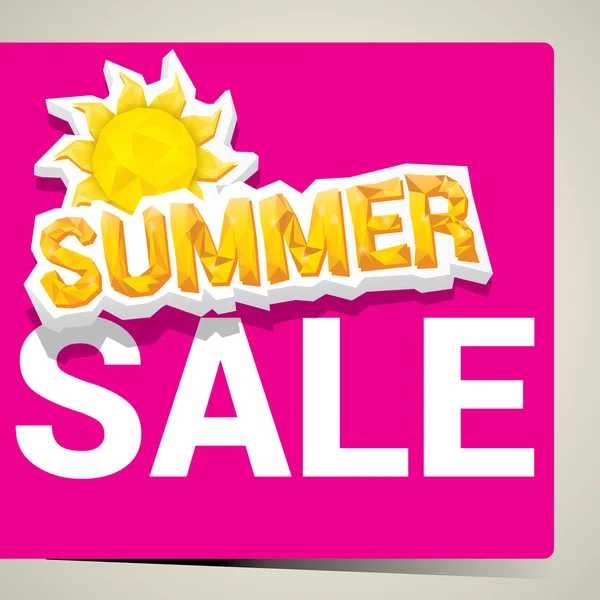 Vector hot summer sale sticker . — Stock Vector