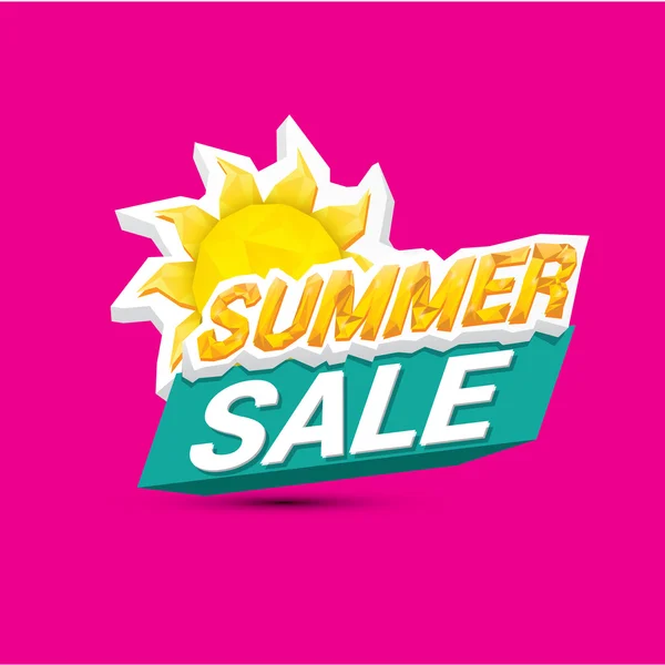 Vector hot summer sale sticker . — Stock Vector