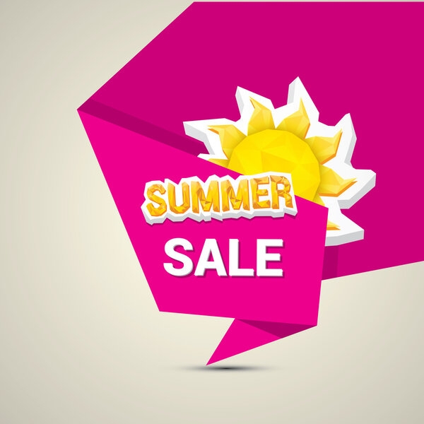 векторная наклейка на продажу летом
 .