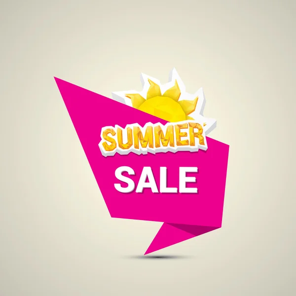 Vector hot summer sale sticker . — Stock Vector