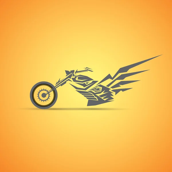 Étiquette de moto, badge. moto abstraite — Image vectorielle